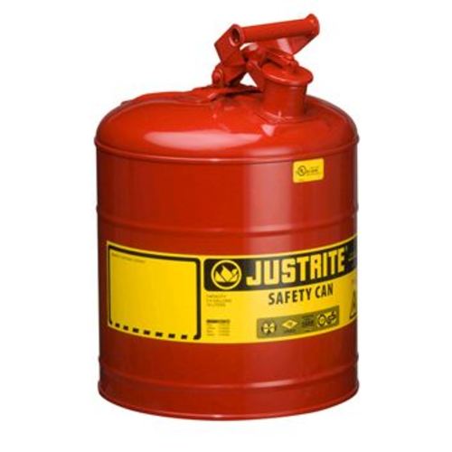 Justrite® Sicherheitskanne mit SWING-Griff, rot lackiert, Inhalt 19 L