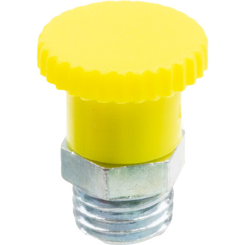 Staubschutzkappe aus gelbem LD-PE für Hydrauliknippel