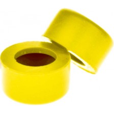 Gummi Staubschutzkappe / Schmiernippelkappe für Flachschmiernippel M1, Farbe GELB