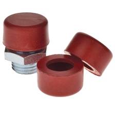 Gummi Staubschutzkappe / Schmiernippelkappe für Flachschmiernippel M1, Farbe ROT