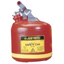 Justrite® Sicherheitsbehälter aus HDPE, rot, Inhalt 9,5 Liter