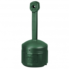 Justrite Aschenbecher Cease-Fire® Sicherheits Standascher, 15 Liter, grün