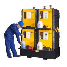 LUSTOR™ Schmierstofflager 500 Liter (2x250L), mit 3:1 Pumpe