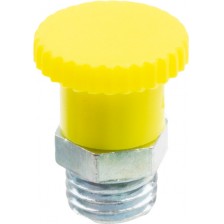 Staubschutzkappe aus gelbem LD-PE für Hydrauliknippel