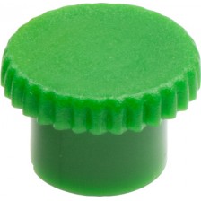Staubschutzkappe aus grünem LD-PE für Hydrauliknippel
